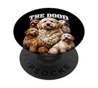 The Dood Funny Goldendoodle Meme Bootleg Style PopSockets Adhesive PopGrip