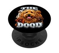 The Dood Funny Goldendoodle Meme Bootleg Style PopSockets Adhesive PopGrip