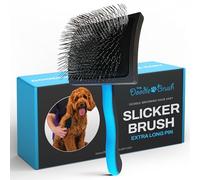 The Doodle Brush, Slicker Brush for Dogs Detangler, Poodle Pin Dematting Extra Long Pin Slicker for Goldendoodle, Cockapoo, Cavapoo, Tangle-Free Grooming Shiny Coat Holiday Pet Christmas Gifts