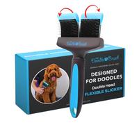 The Doodle Brush Slicker Dog Brushes Curly Coat Detangler, Double Head