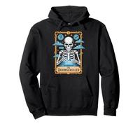 The Doomscroller Skeleton Social Media Meme Pullover Hoodie