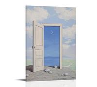 The Door By Rene Magritte Poster Decorative Painting Print Picture Canvas Wall Art Bedroom Office Living Room Decoration 08x12inch(20x30cm)