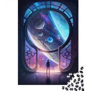The Door to The Unknown V4 1000-Piece Puzzle for Adults, 38x26cm/1000pcs; for A Quiet Evening Project at Home; White Pieces for Organised Sorting