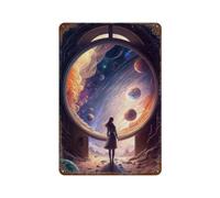 The Door to The Unknown V5 Vintage Tin Sign Decoration Accessory Suitable Man Cave 11.8"x7.9"