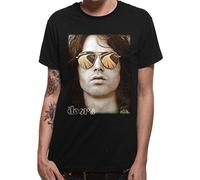 The Doors Jim Face Official Tee T-Shirt Mens Unisex (Medium) Black
