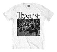 The Doors Jim On Floor Unisex T-Shirt - White, S