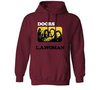 The Doors L.a. Woman Hoodie, Maroon, Medium