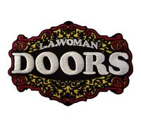 The Doors LA Woman Standard Woven Patch in Black The Doors Black