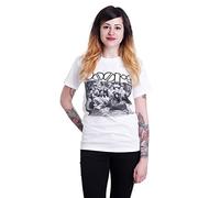 The Doors Men's Jim On Floor Short Sleeve T-Shirt, White, X-Large