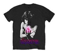 The Doors Men's Psychadelic Jim Short Sleeve T-Shirt, Black, X-Large