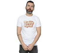 The Doors Men's Riders on The Storm Distressed T-Shirt White Small