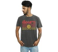 The Doors Men's Riders On The Storm Sunrise Washed T-Shirt Charcoal Small