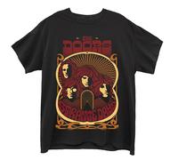 The Doors Men's Strange Days Vintage Poster Cotton T-Shirt in Black | Size: Medium The Doors Black M