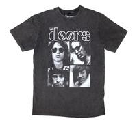 Squares Band Logo Limited Edition 999 Only Premium Wash T Shirt Doors Grey L