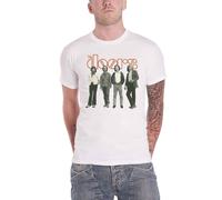The Doors T Shirt Band Standing Logo Riders On The Storm new Official Mens White