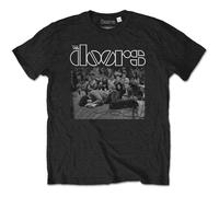 The Doors T Shirt Jim Morrison Collapsed band logo new Official Mens Black