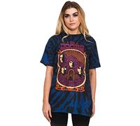 The Doors T-Shirt Strange Days Band Logo Nue Official Tie Dye Blue Unisex, Blue, XL