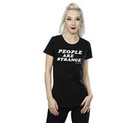 The Doors Women's People are Strange T-Shirt Small Black