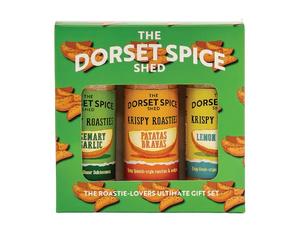 The Dorset Spice Shed - Roast Potato Seasoning Gift Pack - for Roastie Lovers - Three Fantastic Flavours - Makes it Easy to get Golden, Crispy, Crunchy Roasties & Wedges