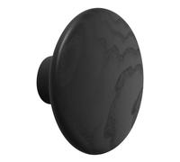 Muuto - Dots Hook Wood Ø9 cm, Black - Black