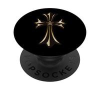 The Double Star Gold Cross PopSockets Adhesive PopGrip