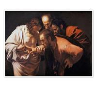 The Doubting Thomas Poster by Michelangelo Merisi (Caravaggio) 80 x 60 cm Wall art Wall decor