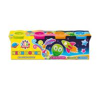 The Dough Factory Neon Dough Modelling Play Set 4 x 5oz Tubs
