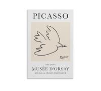 The Dove of Peace Line Drawing by Pablo Picasso Poster1 Wall Art Picture Painting Poster Canvas Print Posters Artworks Room Decor 16x24inch(40x60cm)