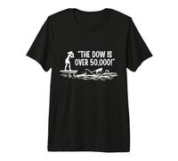 The Dow is Over 50,000! Meme Shark Premium T-Shirt