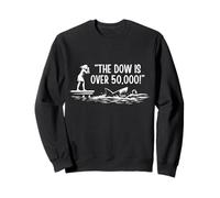 The Dow Is over 50,000! Meme Shark Sweatshirt