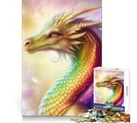 The Dragon Aedria 1000 Piece Jigsaw Puzzles for Adults Jigsaw Thought Toy Indoor Fun Accurate Edge Art Collectible (50x75cm)