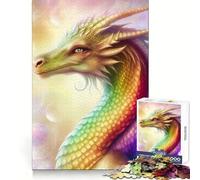 The Dragon Aedria Jigsaw Puzzle for Teenagers 1000 Pieces Enhance Recall Quiet Fun Exact Edge Artistic Gift (38x26cm)