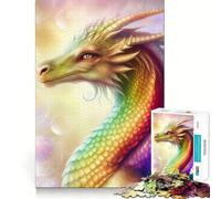 The Dragon Aedria Jigsaw Puzzles for Teenagers 1000 Brain Workout Toy Simple Fun Image Assembly Cherished Gift (38x52cm)