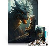 The Dragon and the ElfJigsaw Puzzles for teenagers 1000 Piece learning educational toys is ideal as gifts for the whole family 38x26cm