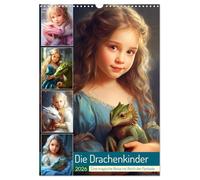 The Dragon Children. A magical journey into the realm of fantasy UK-Version (Wall Calendar 2026 DIN A3 Portrait), CALVENDO 12 Month Wall Calendar