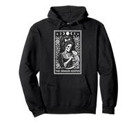 The Dragon Keeper Bearded Dragon Lizard Tarot Card Skeleton Pullover Hoodie