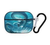 The Dragon King AirPod Pro Case, Anti Scratch Hard PC Cover with Keychain, AirPod Pro 2nd/1st Case Accessories for Women Men, Black-Style