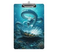 The Dragon King Clipboard, A4 Acrylic Clipboards with Hanging Hook, Ultra Lightweight & Shatterproof Writing Board for Office, Nurses, 8.5" X 12.5"