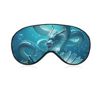 The Dragon King Eye Mask for Women & Men, Breathable & Adjustable Eye Cover, Ultra Soft Sleep Mask, Lightweight Travel Blindfold for Airplane, Nap, Night Sleeping