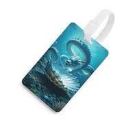 The Dragon King Luggage Tags Durable TPU Suitcase Tag with Info Card, Scratch-Resistant Bag Tags for Suitcases, Travel Bags & Backpacks, Easy to Identify, White-style, One Size, classic