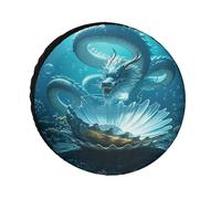 The Dragon King Universal Tire Cover Replacement Oxford Fabric Waterproof Wheel Protector for SUV Truck RV Camper Dust Snow Sun Protection 24