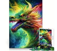 The Dragon Matcha Version 1000 Piece Jigsaw Puzzles for Adults Brain Tease Toy Relax Time Perfect Cut Memorable Gift (50x75cm)
