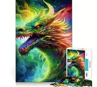 The Dragon Matcha Version 1000 Teenager Pieces Jigsaw Puzzle Mind Exercise Toy Bonding Time Precision Cut Art Collection Piece (38x26cm)