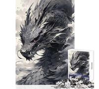 The Dragon of The West Jigsaw Puzzles 1000 Pieces for Adults Peaceful Calm Stress Relief Mindful Peaceful Leisure Game (38X26cm)