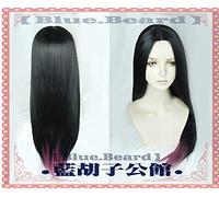 The Dragon Prince Claudia Wig Cosplay Props 75cm Long Straight Black Ombre Purple Synthetic Hair Cosplay Costume Wigs + Wig Cap