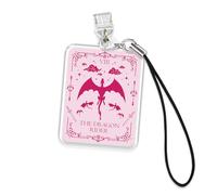 The Dragon Rider Kindle Charms, Acrylic Dust Plug Charm 1.5 Inches ACOTAR Fourth Wing TOG Book Lover Fantasy Reader Lightning/Type C Accessories With Strap for Bookish Gifts Phone E-Reader Pad Tablet