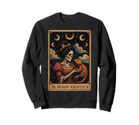 The Dragon Whisperer Bearded Dragon Lizard Tarot Card Witchy Sweatshirt