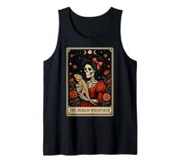 The Dragon Whisperer Bearded Dragon Lizard Tarot Card Witchy Tank Top