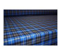 The Dragons Den 145 x 145 cm Traditional Tartan Polyviscose Square Tablecloth Burns Night Christmas Hogmanay Home Decoration [Blue Hunting]