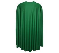 The Dragons Den 24" Polyester Plain Green Superhero Cape Fancy Dress Costume Accessory [Green 24"]